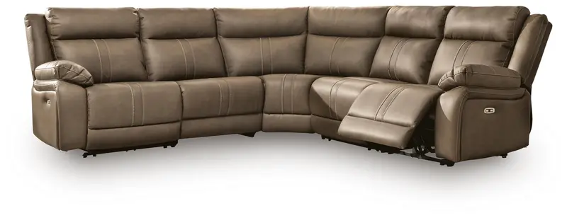 Max-Momentum Biscotti Modular Power Reclining Sectional – 5-Piece Configuration 1
