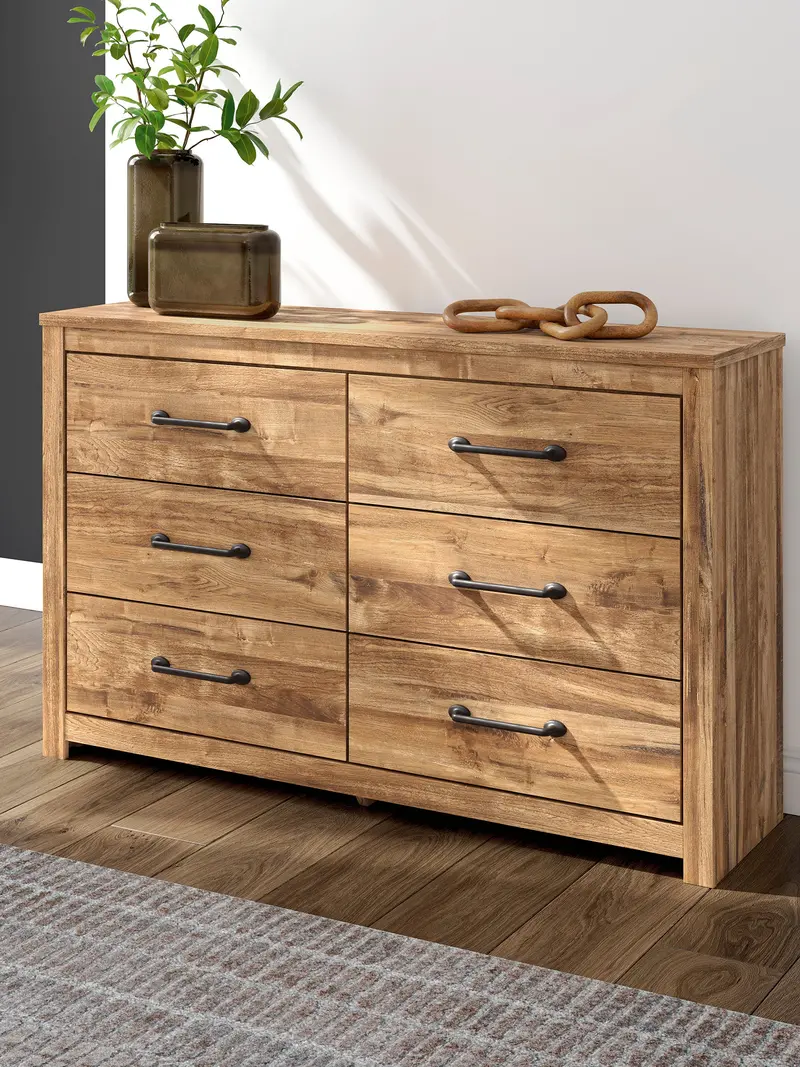 Maystonna Solid Brown Wood Dresser 1
