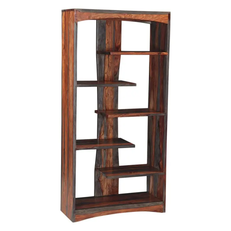Meridian Capri Sheesham Open Bookshelf – 34-Inch Floating Display Shelf 1