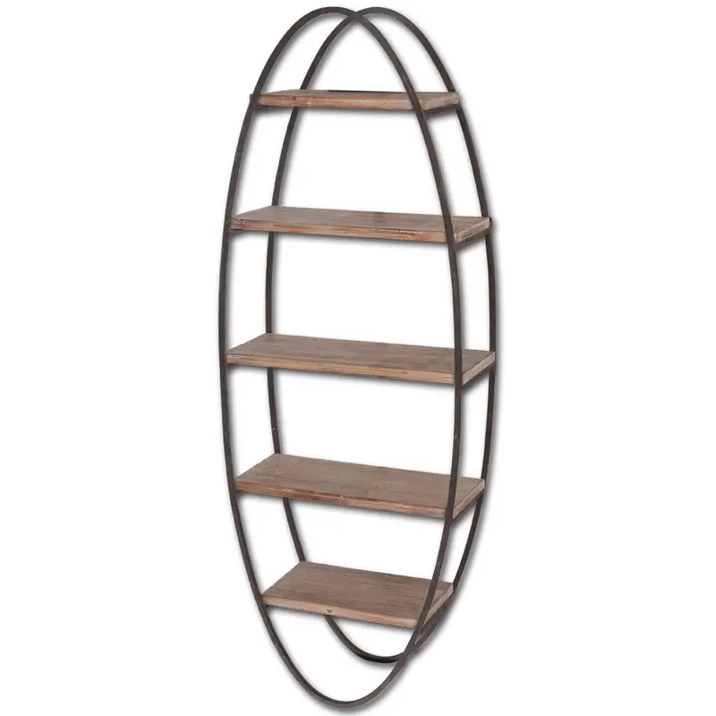 Metort Wall Shelf – Rustic Wood And Metal Floating Shelf 1