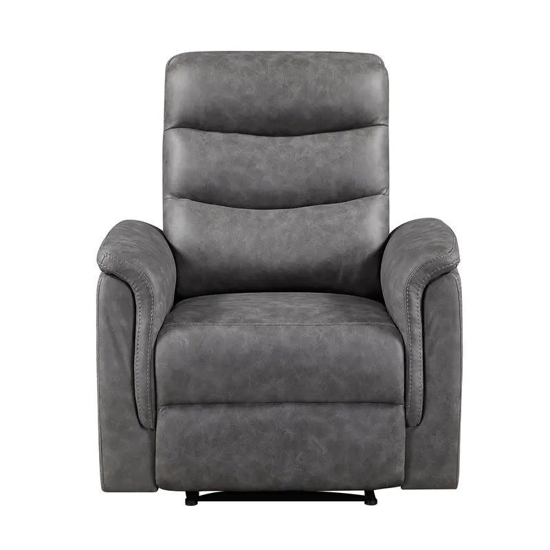 Metric Gray Single Power Reclining Chair 1