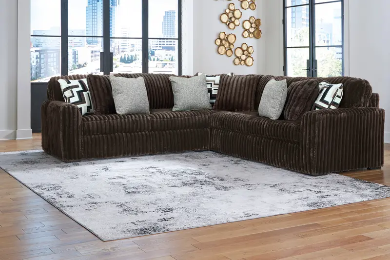 Midnight-Madness Chocolate 3-Piece Modular Sectional Sofa 1