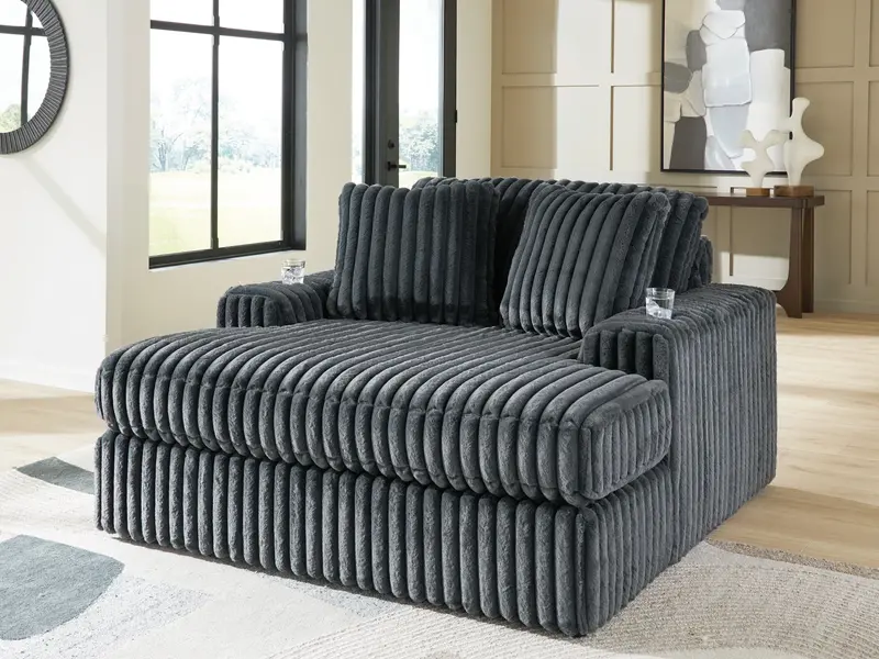 Midnight-Madness Gunmetal Oversized Lounge Chaise With Deep Seating 1