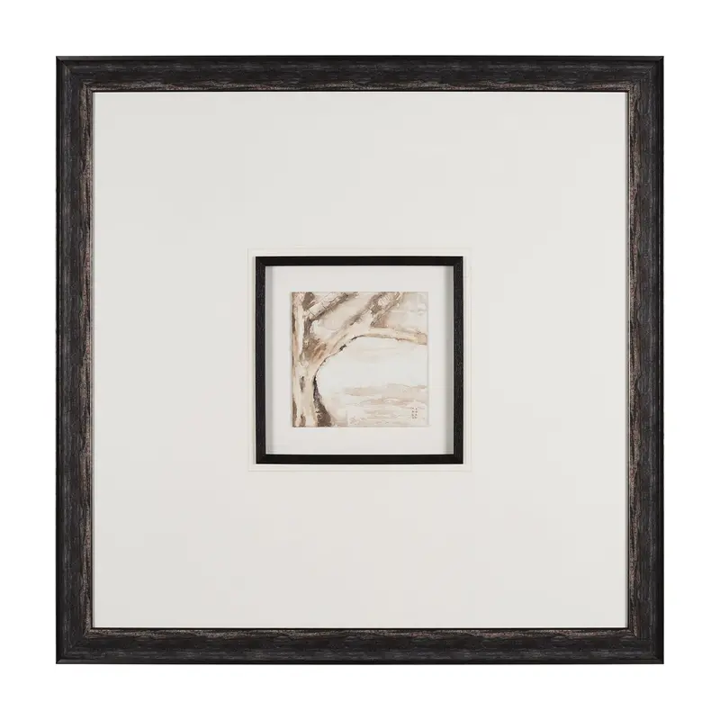 Mighty Oak Original Artwork – Handmade Framed Wall Decor Under Glass By Studio M 1