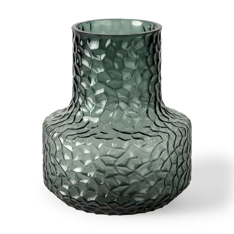 Mini Green Waterglass Vase – Jolene 7-Inch Clear Glass Vase For Minimalist Tabletop Styling 1