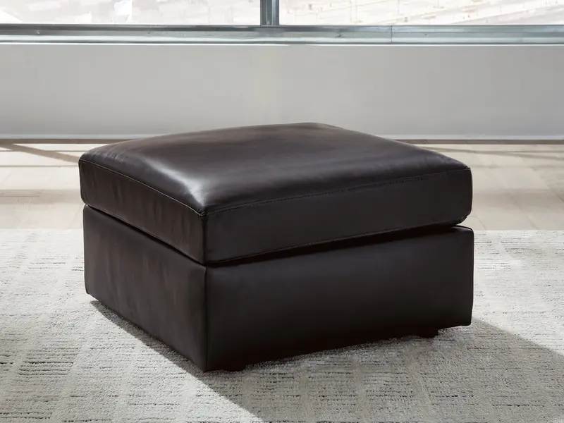 Modmax Ii Black Oversized Accent Ottoman 1