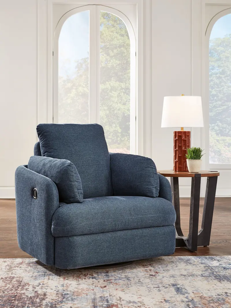 Modmax Ink-Color Swivel Glider Reclining Chair 1