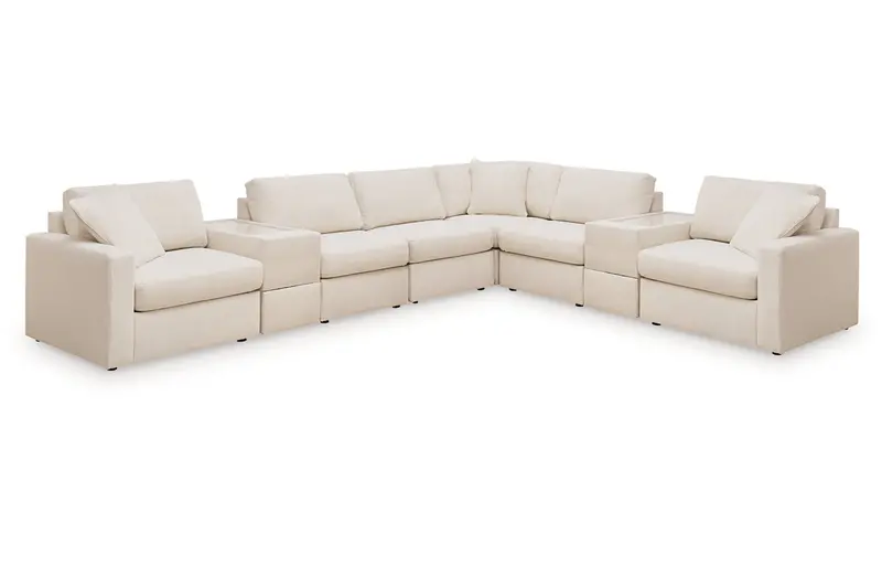 Modmax Oyster Fabric 8-Piece Sectional Sofa Set 1