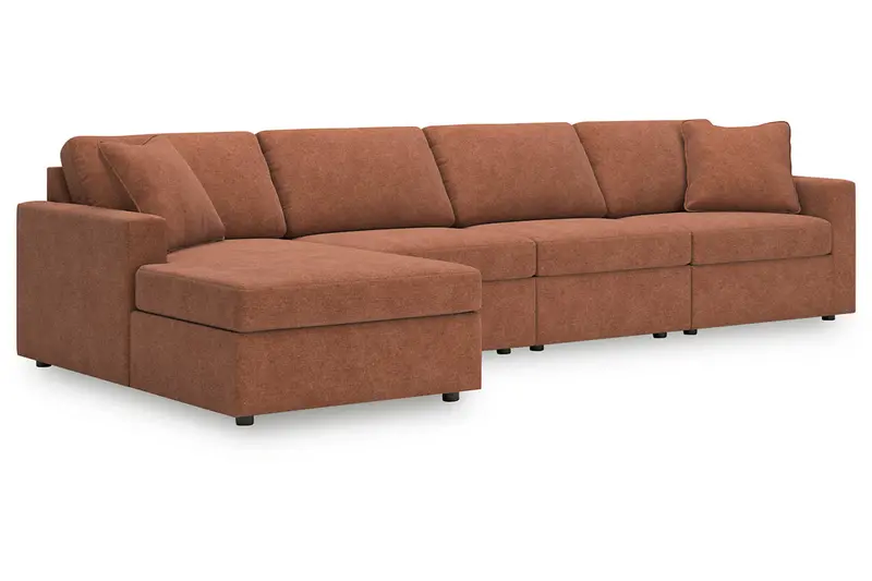 Modmax Spice 4-Piece Reclining Sectional With Chaise 1