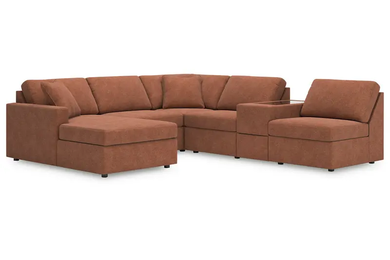 Modmax Spice 6-Piece L-Shaped Sectional With Chaise Seat 1