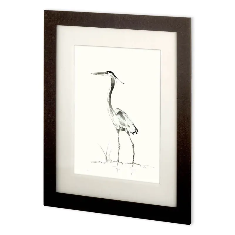 Nan Rae'S Evening Watch Ii – Hand-Embellished Textured Art Print In Premium Frame With Mat And Glass 1