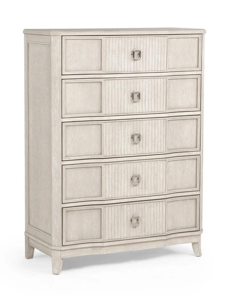 Napoli Natural Wood Finish Chest With Clean-Line Design 1