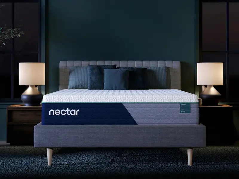 Nectar Hybrid Premier 5.1 Full-Size Mattress In Bright White 1
