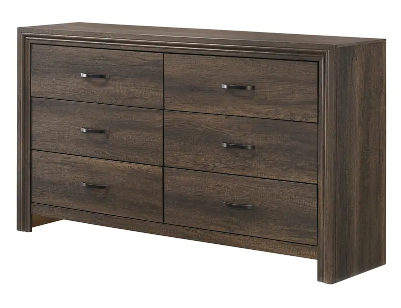 Noreen Brown Wood Dresser – Rustic Farmhouse Style 1