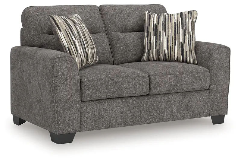 Olten Graphite Modern Loveseat 1