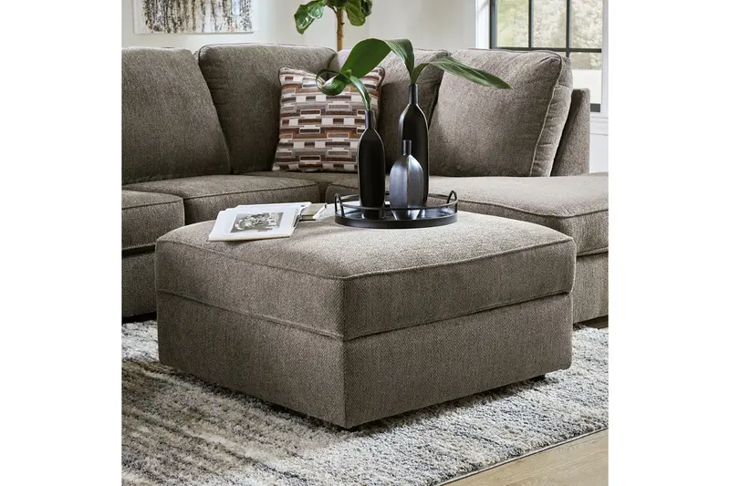 O'Phannon Putty Fabric Storage Ottoman 1