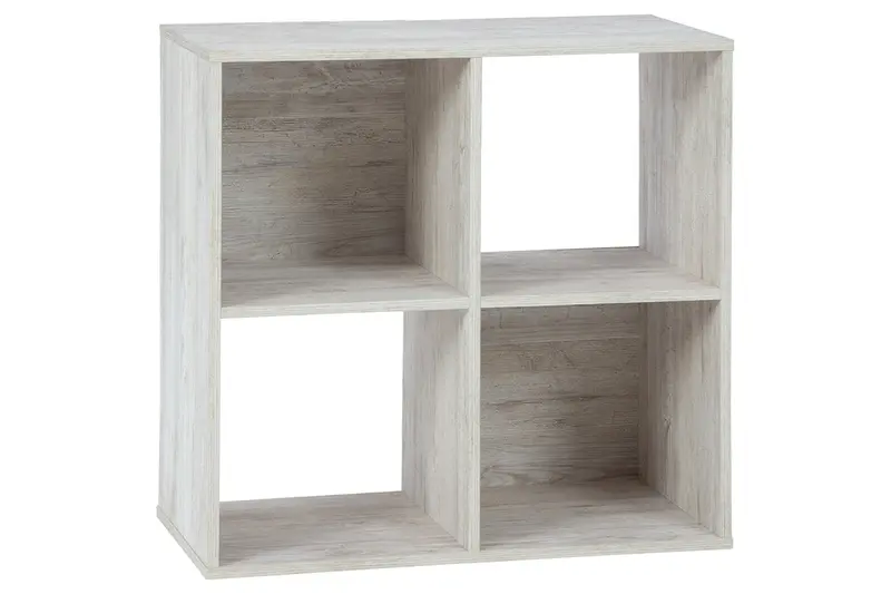 Paxberry Whitewash Four-Cube Storage Organizer 1