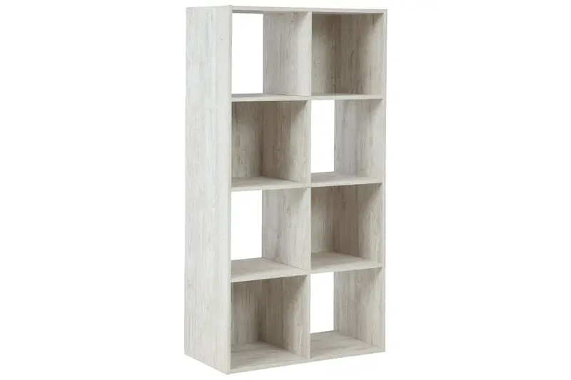 Paxberry Whitewash Wood Eight-Cube Modular Organizer Shelf 1