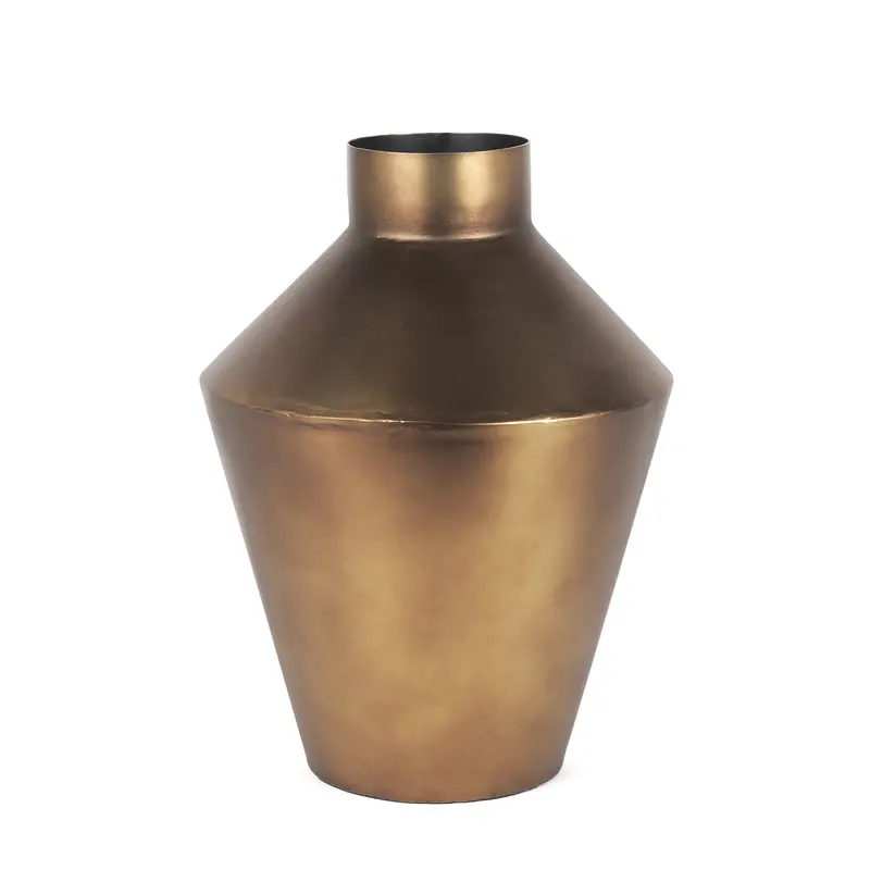 Perrin Brushed Gold Mini Vase – Delicate Metallic Accent For Shelves Or Desks 1