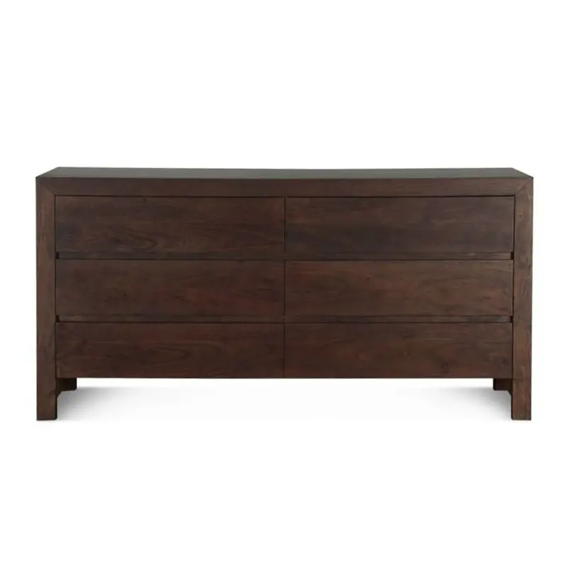 Piedmont 68-Inch Dresser In Warm Coffee Bean Wood Tone 1