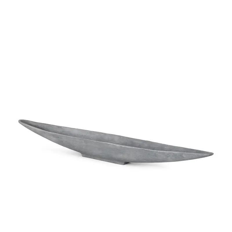 Piero Large Concrete-Finish Metal Decorative Bowl 1