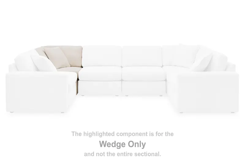 Pillar Peak Oyster-Tone Wedge Accent Piece 1