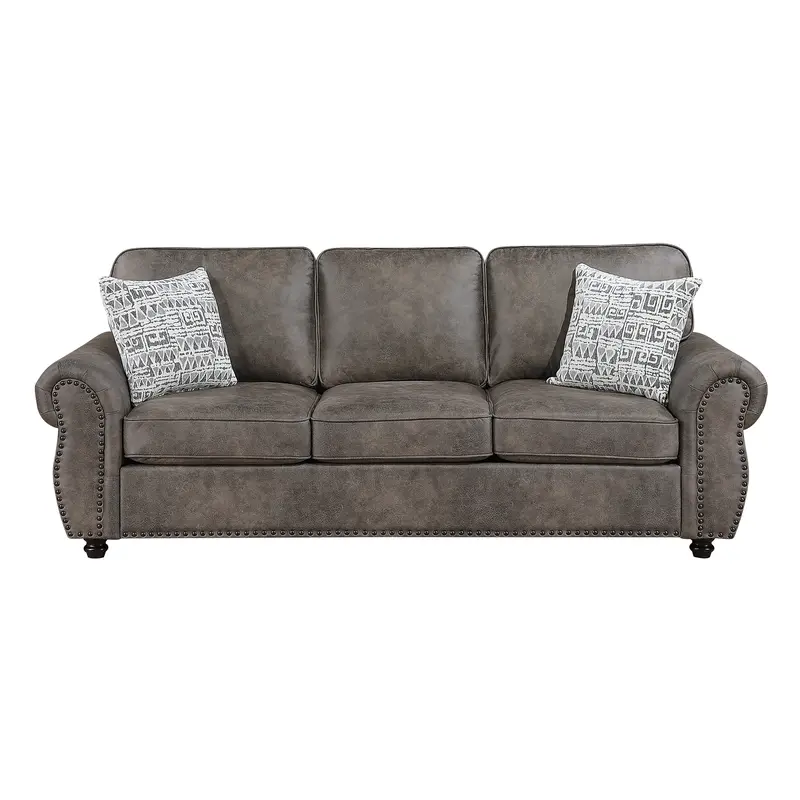 Pinnacle Pewter Modern Sofa 1