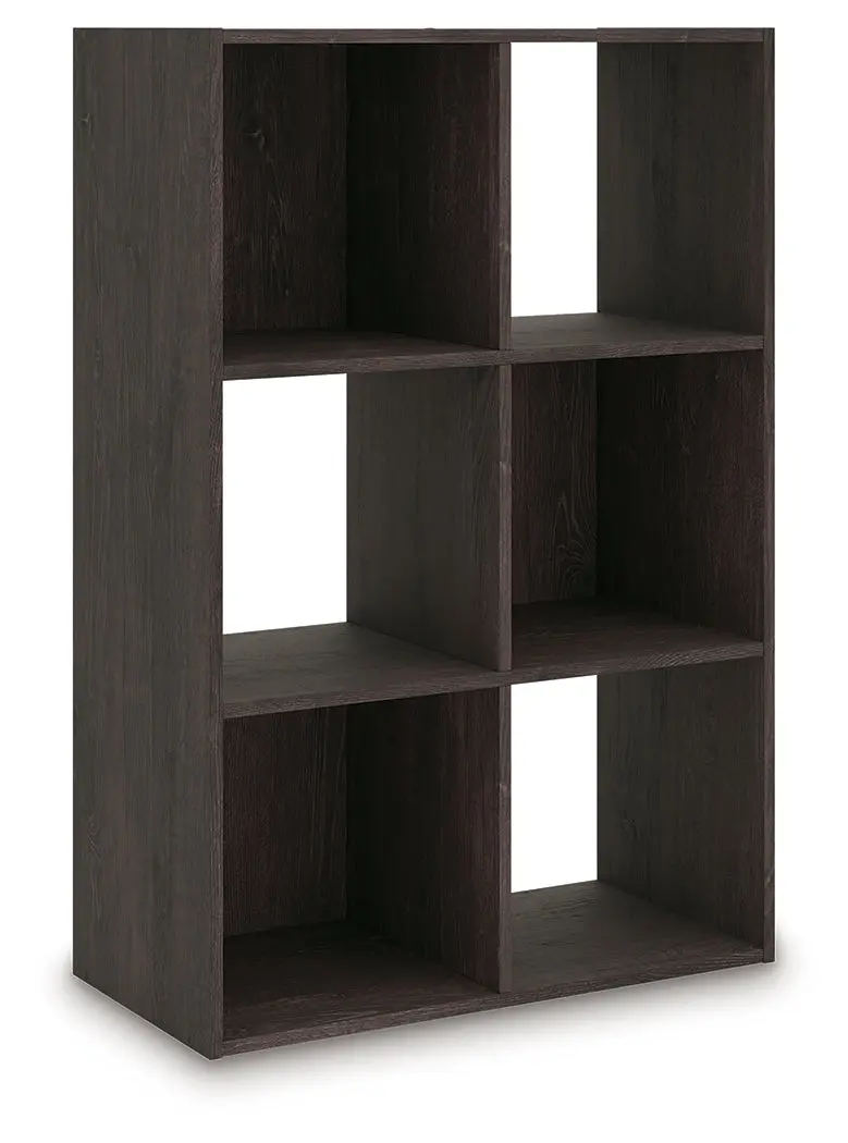 Piperton Charcoal Six-Cube Modular Organizer Shelf Unit 1