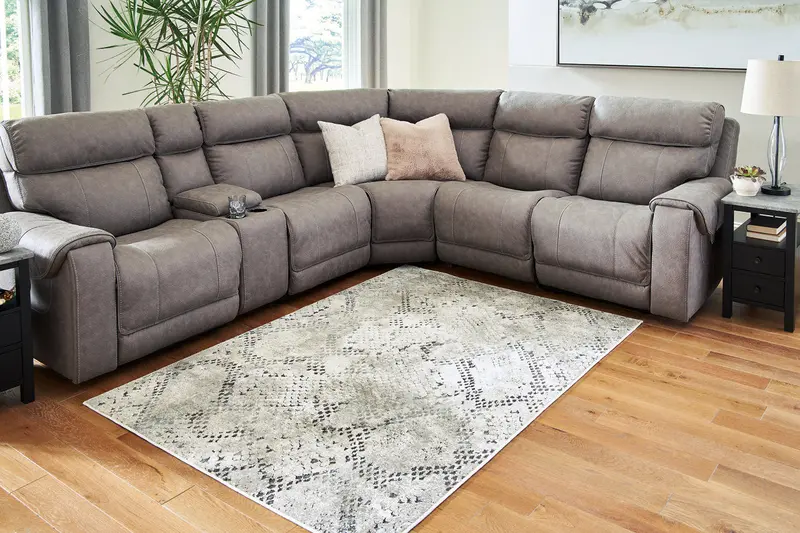 Poincilana Multi-Medium Area Rug – Abstract Geometric Pattern 1
