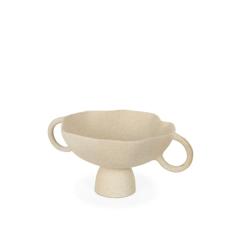 Radka Beige Textured Small Metal Decorative Bowl 1