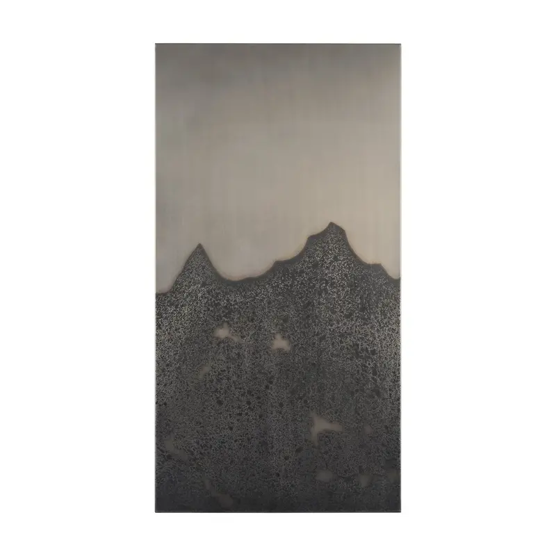 Raum Monochrome Acid-Washed Metal Wall Sculpture 1
