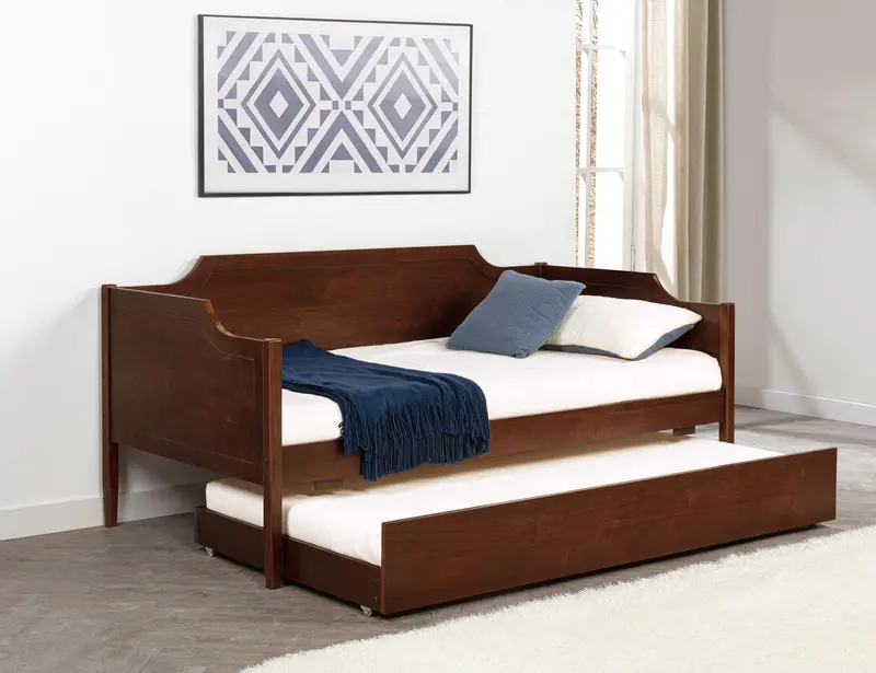 Redding Cherry Twin Daybed With Integrated Trundle And Rustic Charm 1