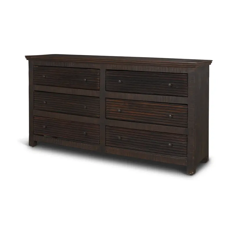 Rhett Reclaimed Wood 6-Drawer Cabinet – Spacious Rustic Storage Unit 1