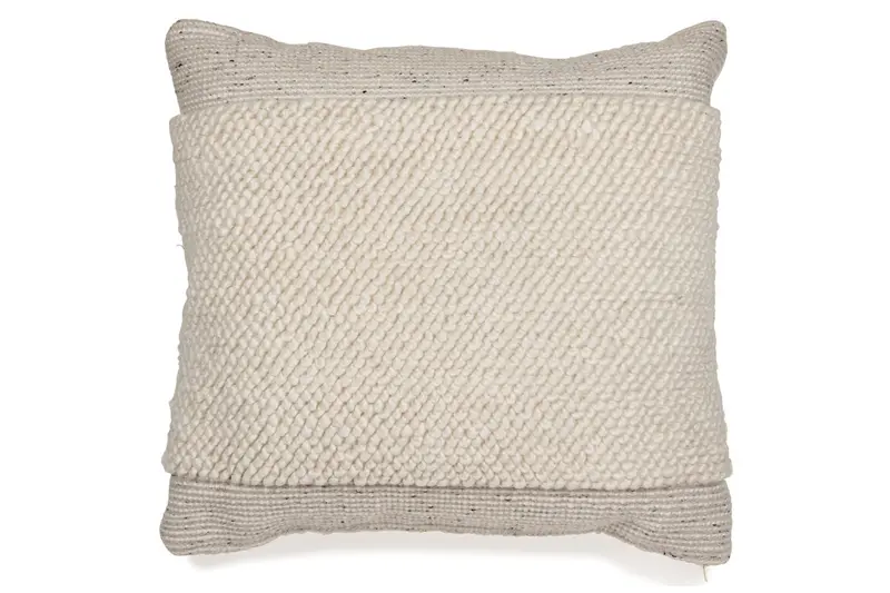Rowcher Geometric Gray And White Pillow 1