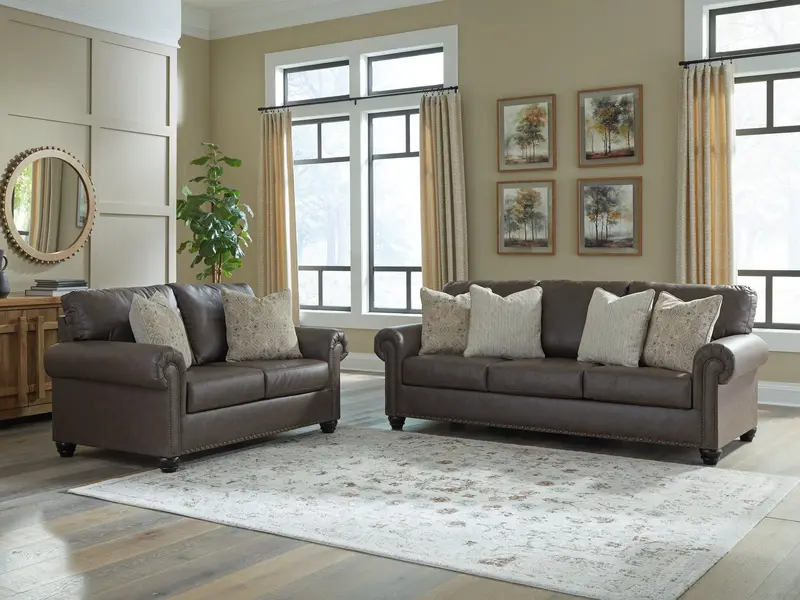 Roxmere Umber Living Room Furniture Set 1