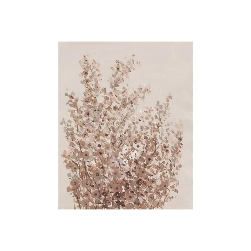 'Rustic Wildflowers I' Hand-Embellished Textured Canvas By Tim O’Toole 1
