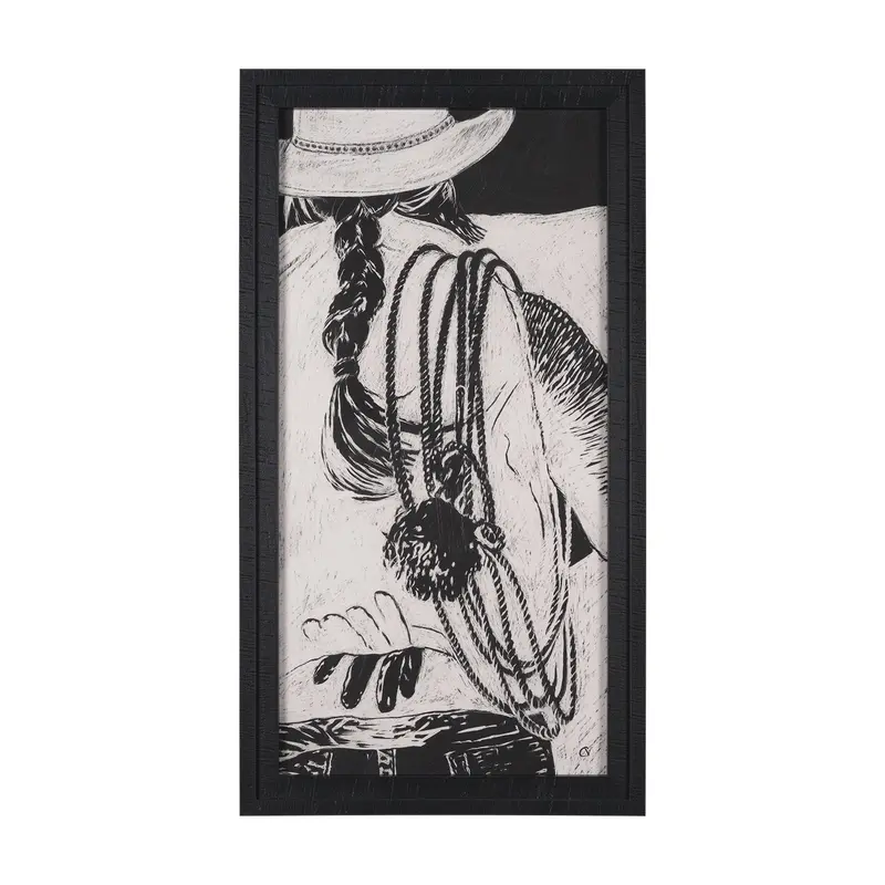 Saddled Up Iii Framed Art Print – Hand-Embellished Piece By Mercana Studio 1