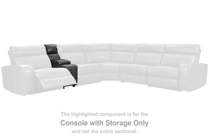 Samperstone Gray Storage Console Table 1