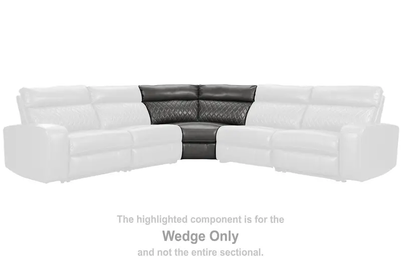 Samperstone Gray Wedge-Shaped Accent Table 1