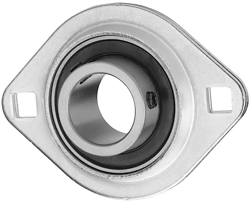 Sbpfl206 Stamped Steel 2-Bolt Flange Bearing – 30Mm Bore, Light-Duty Mounting Flange 1
