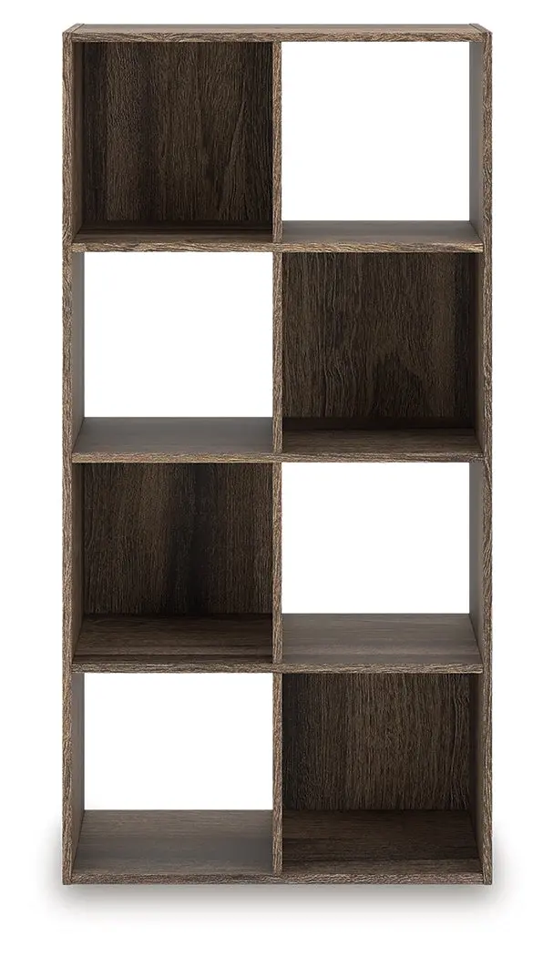 Shallifer Brown Eight-Cube Storage Organizer – Versatile Modular Shelving Unit 1