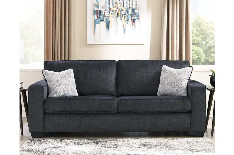 Slate-Gray Modular Sofa – Deep-Seated Comfort Design 1