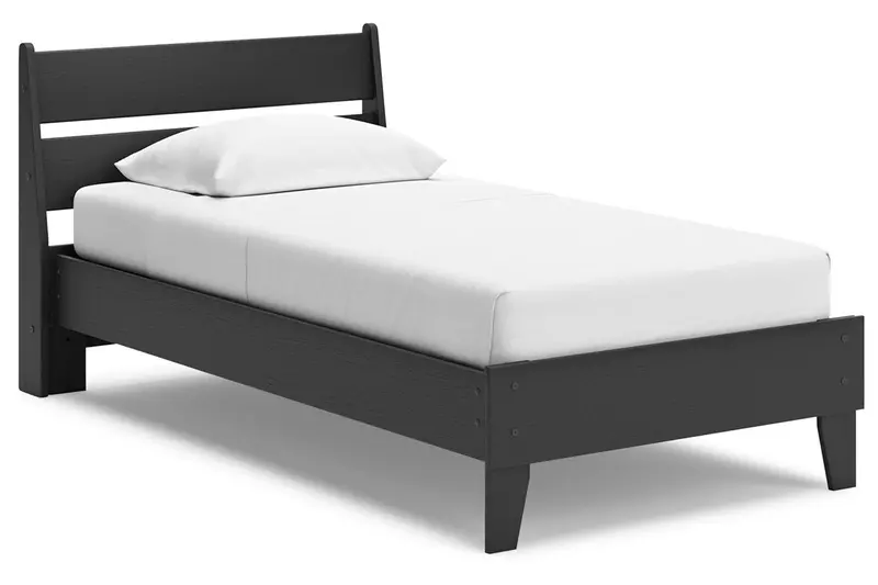 Socalle Black Twin Platform Bed Frame 1