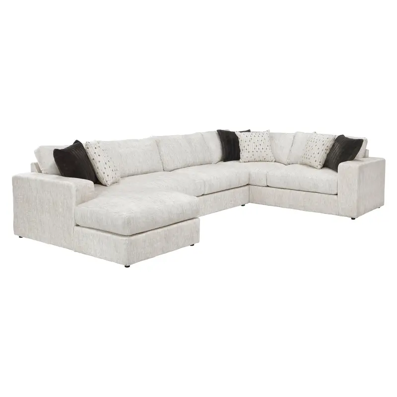 Solace Beige Left-Arm Facing Sectional Sofa 1