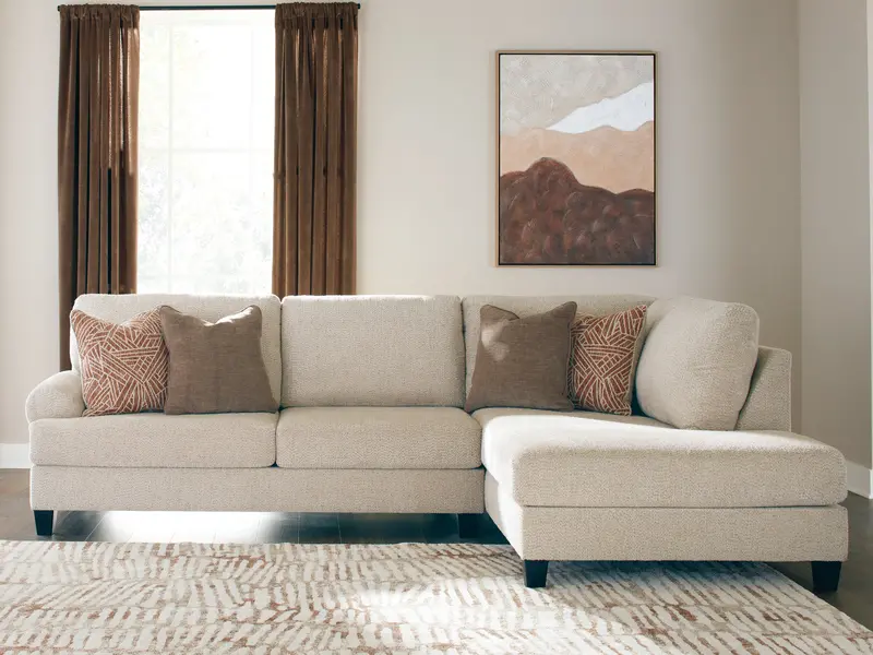 Steelwater Retreat Latte 2-Piece Sectional Sofa With Integrated Chaise 1