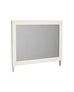 Stelsie White Wall Mirror – Standalone Bedroom Accent (No Frame Included) 1