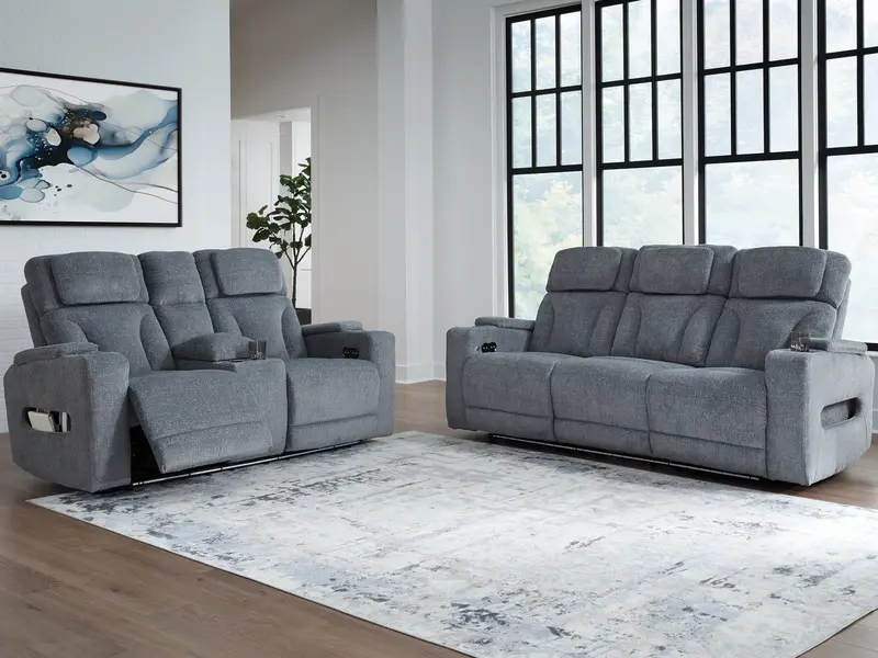 Studio Cave Steel-Frame Power Reclining Sofa & Loveseat – Modern Contemporary Design 1