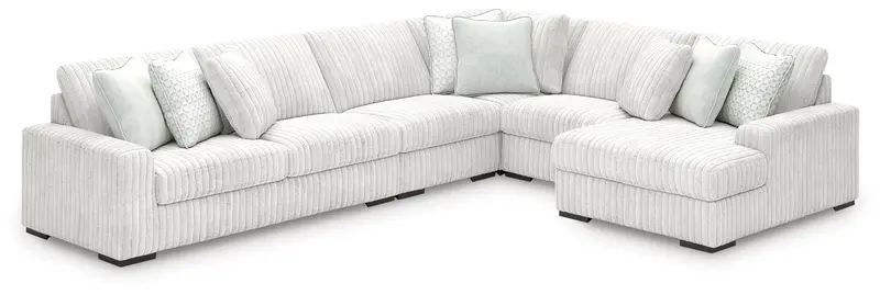 Stupendous Alloy 5-Piece Right-Arm Facing Chaise Sectional Sofa Set 1