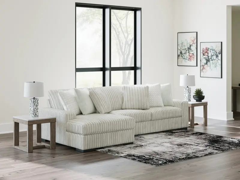 Stupendous Alloy Raf Chaise Sectional – 2-Piece Configuration 1