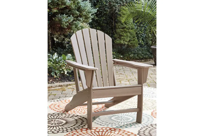 Sundown Treasure Gray-Brown Adirondack Lounge Chair 1